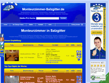 Tablet Screenshot of monteurzimmer-salzgitter.de